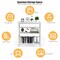 3-Tier Multi-Functional Storage Shelf Units Wooden Open Bookcase and Bookshelf